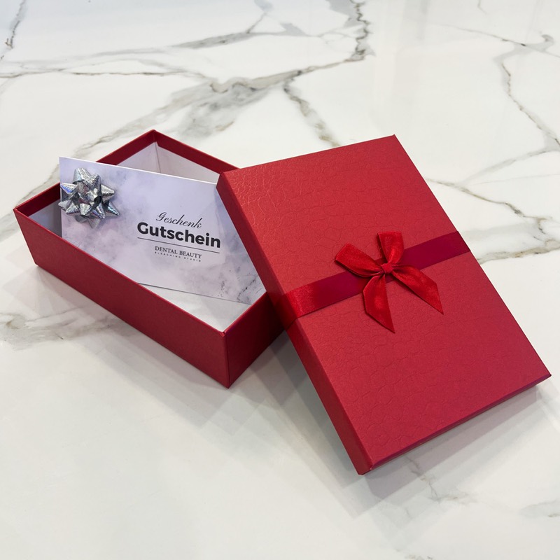 Bleaching-Gutschein in Geschenkbox